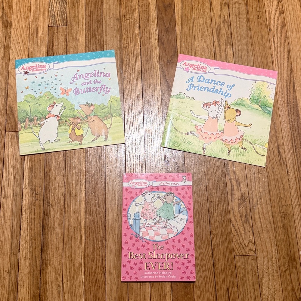 Angelina Ballerina Books Set of 3